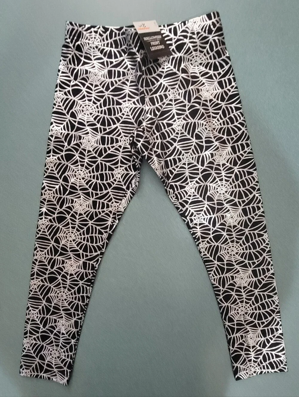 NWT Girls Halloween Trick or Treat Spiderweb Outfit Set Size 7-8
